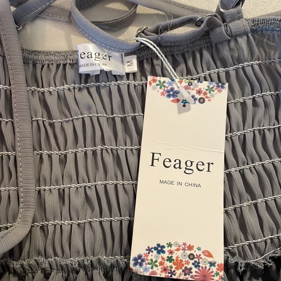 Baby Doll Top Feager sz M grey - Picture 5 of 5